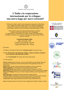 una nuova legge per nuovi orizzonti?