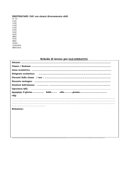Materiale utile per i CdC