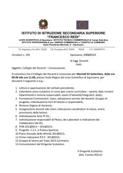 Circolare 195 - Istituto Istruzione Secondaria Superiore Francesco