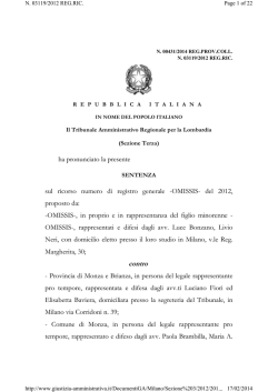 sentenza tar lombardia