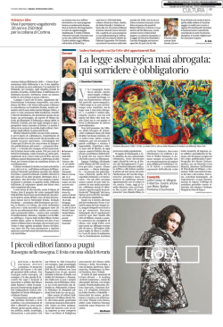 La legge asburgica mai abrogata: qui sorridere &egrave;