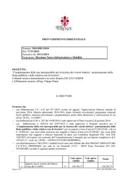 2014/DD/11010 Del: 17/11/2014 Esecutivo da: 19/11/2014