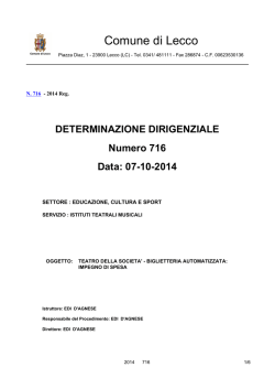 il direttore del servizio