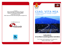 Volantino Laboratorio autobiografico