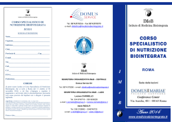 Anno 2014 - Master Medicine Naturali