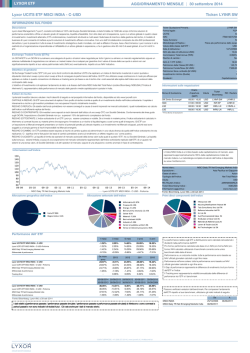 LYXOR ETF AGGIORNAMENTO MENSILE | 30