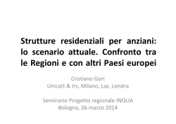 Strutture residenziali per anziani