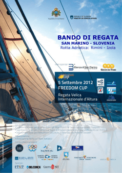 BANDO DI REGATA - Ponte sul Mare Adriatico