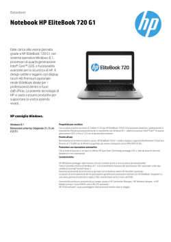 Notebook HP EliteBook 720 G1