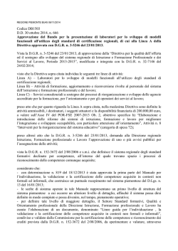 D.D. n. 666 del 30/10/2014