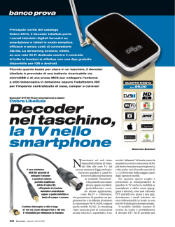 Decoder nel taschino, la TV nello smartphone