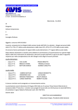 Ecco il nome degli alunni che verranno premiati il 22 giugno.