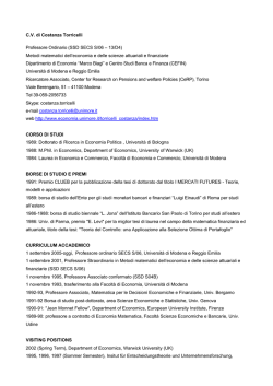 Italia - Facolt&agrave; di Economia Marco Biagi