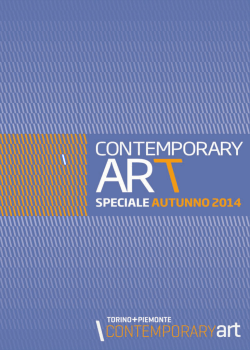 Speciale Autunno 2014 - ContemporaryArt Torino Piemonte