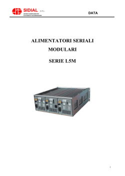 ALIMENTATORI SERIALI MODULARI SERIE L5M