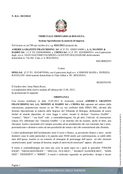 scarica la sentenza - Giurisprudenza delle imprese