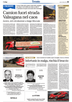 Infortunio in malga, rischia il braccio