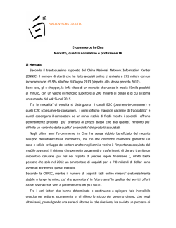 Ecommerce in Cina - 20012014