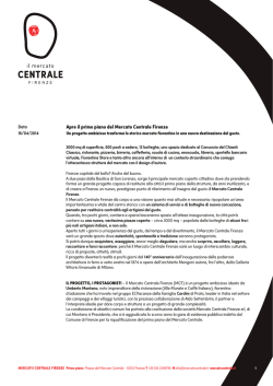 Apre il primo piano del Mercato Centrale Firenze