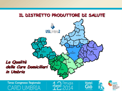 Paola Menichelli, Direttore Distretto di Foligno