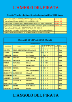 Class. Circuito Tricolore Italiano GF amatori strada Uisp 2014