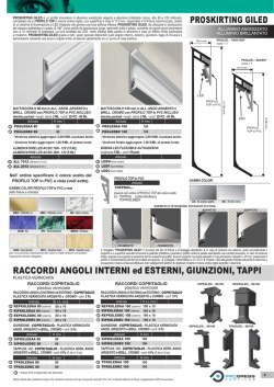 PROSKiRTing giLED RAccORDi AngOLi inTERni
