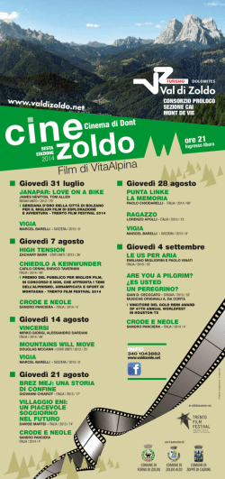 Scarica il programma di Cinezoldo in versione pdf