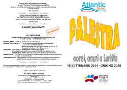 palestra orari e tariffe 2014-2015