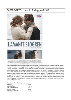 CAFFE CORTO Luned&igrave; 12 Maggio -22.00
