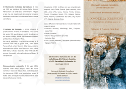 Programma - Movimento Ecclesiale Carmelitano