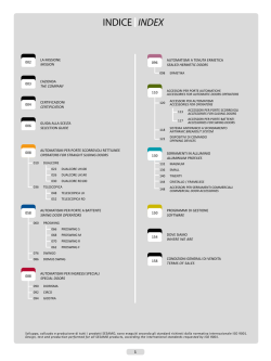 Download Scarica il catalogo Sesamo