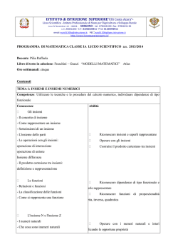 Matematica 1 A - IIS Costa Azara Sorgono