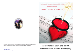 2014 - Invito Beato Giacomo - Santuario Madonna della Grotta