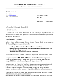 Info ai Membri giugno 2014