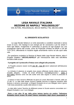 LEGA NAVALE ITALIANA SEZIONE DI NAPOLI &ldquo;MOLOSIGLIO&rdquo;