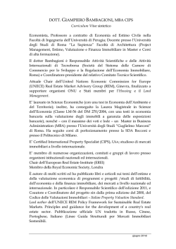 DOTT. GIAMPIERO BAMBAGIONI, MBA CIPS
