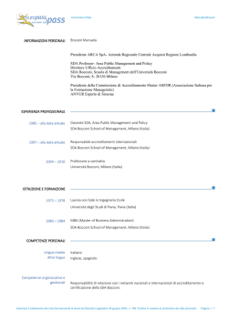 Manuela Brusoni - Agenzia Regionale Centrale Acquisti