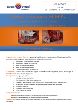 Corso Avanzato Avanzato Avanzato M.M.P.