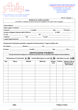 P02.01 Allegato 1 Richiesta di verifica periodica