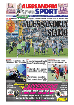Alessandria Sport del 14/04/2014