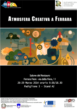 Atmosfera creativa a Ferrara - Salone Del Restauro di Ferrara