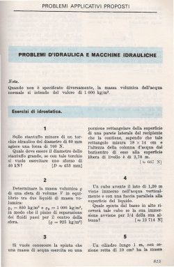 esercizi di idrostatica e idrodinamica"4"