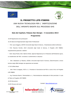 seminario amianto 5-11-2014 - Ordine dei Chimici della Liguria