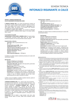 ODS - Intonaco risanante a calce