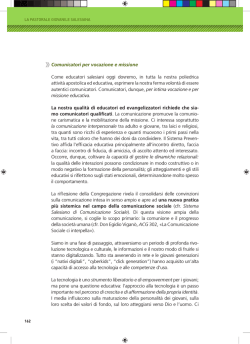 Comunicatori per vocazione e missione Come educatori salesiani