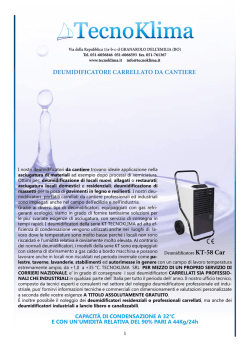 DEUMIDIFICATORE CARRELLATO DA CANTIERE