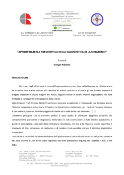 Introduzione - Ospedali riuniti di Trieste