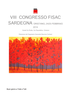realzione definitiva congresso fisac