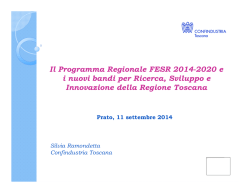 1.Bando Regione Toscana RSI - Ramondetta