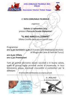 "IL MIO AMICO A 4 ZAMPE"